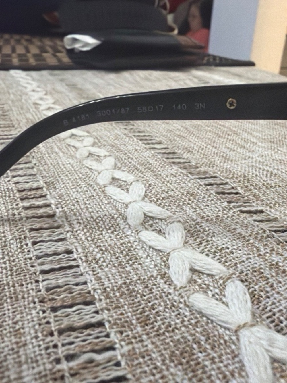 Burberry Black Sunglass Arms with Gold Accents - Picture 9 of 9